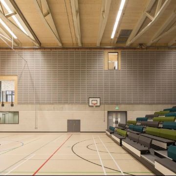 Sports Hall at Stephen Perse Foundation, copyright Richard Chivers